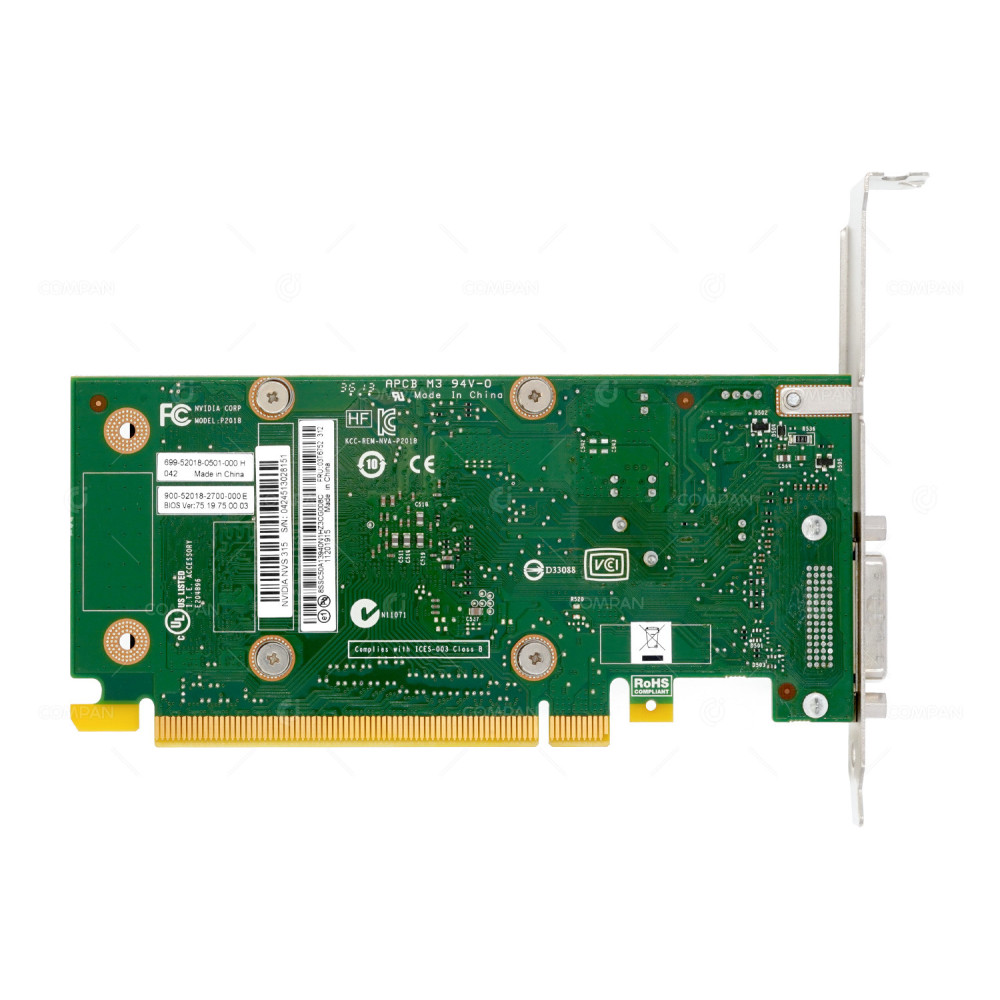 03T6752 LENOVO 3T6752 NVIDIA QUADRO NVS 315 1GB DDR3 PCI EXPRESS VIDEO CARD 699-52018-0501-000, 900-52018-2700-000